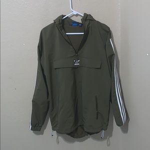 ADIDAS half zip windbreaker